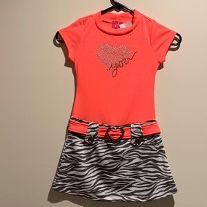 Pinky zebra print dress NWT